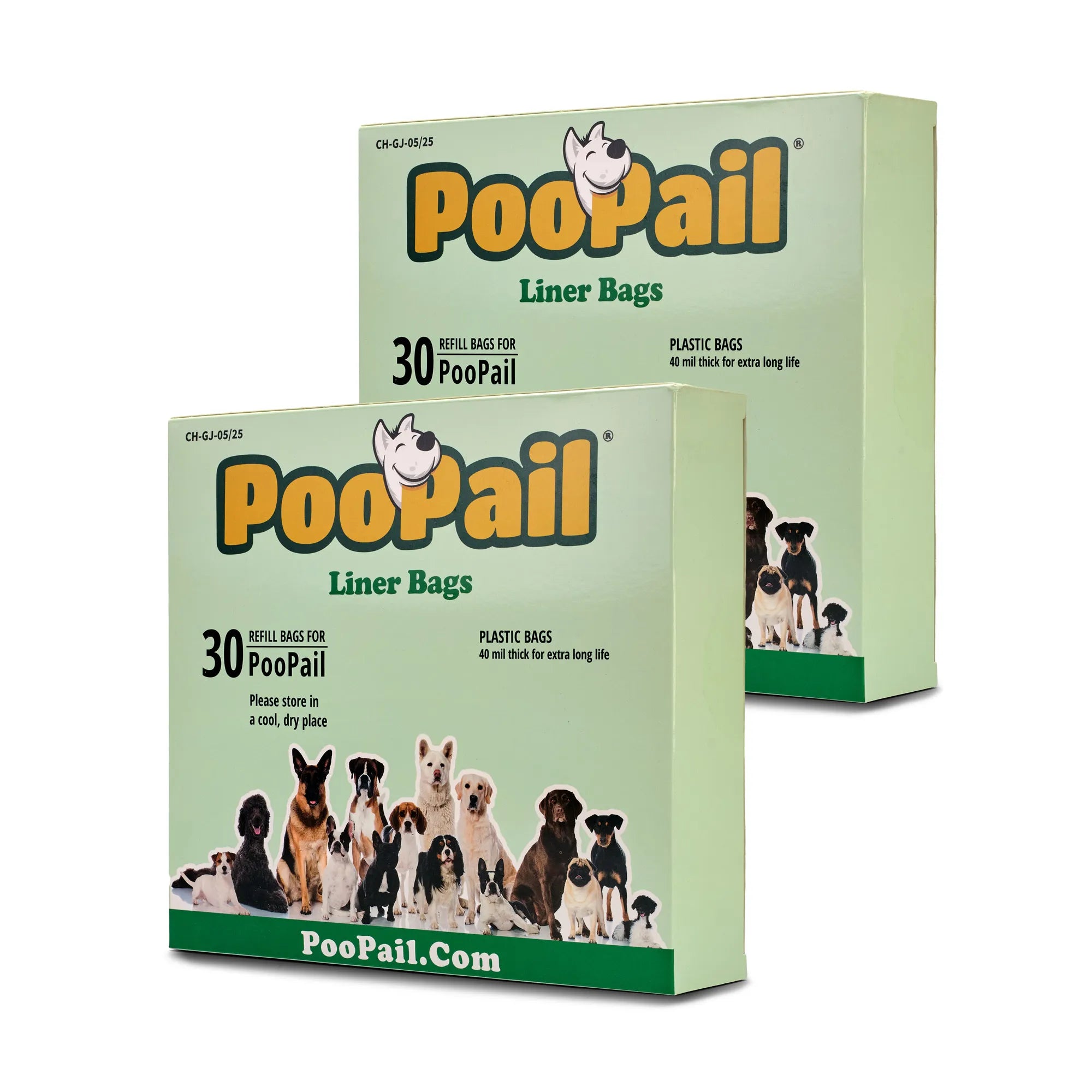 PooPail Liner Bags - Plastic