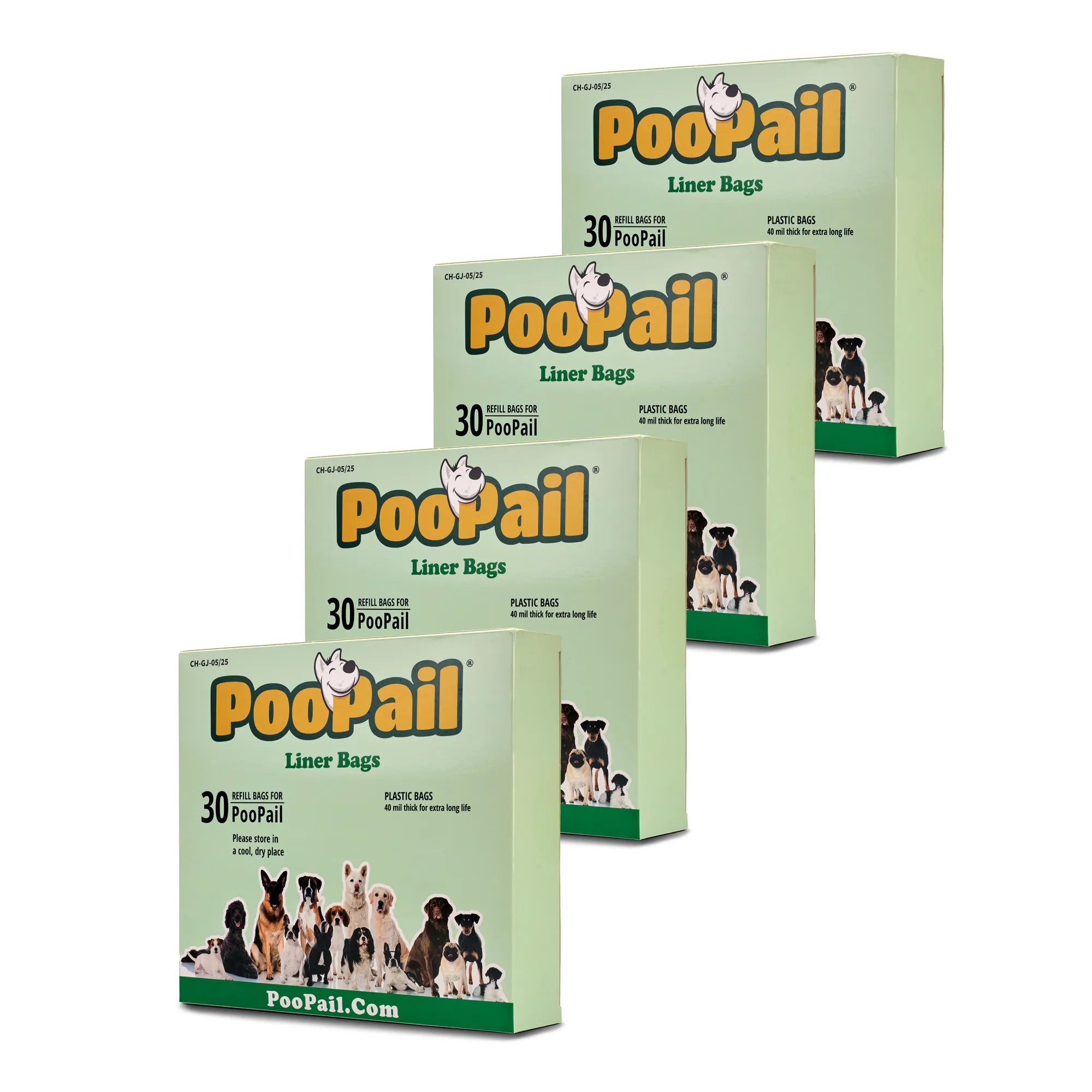 PooPail Liner Bags - Plastic